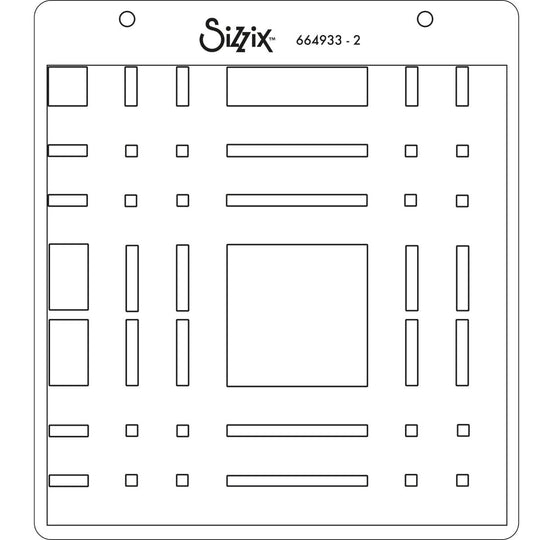 Tartan Layered Stencils by Sizzix