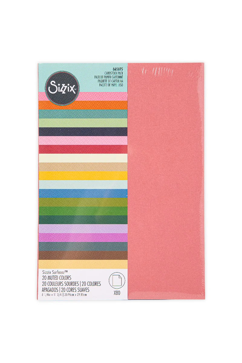 Cardstock Sheets 20 Muted Colors by Sizzix