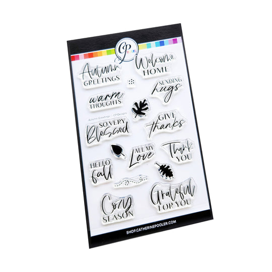 Autumn Greetings Sentiments Stamp Set