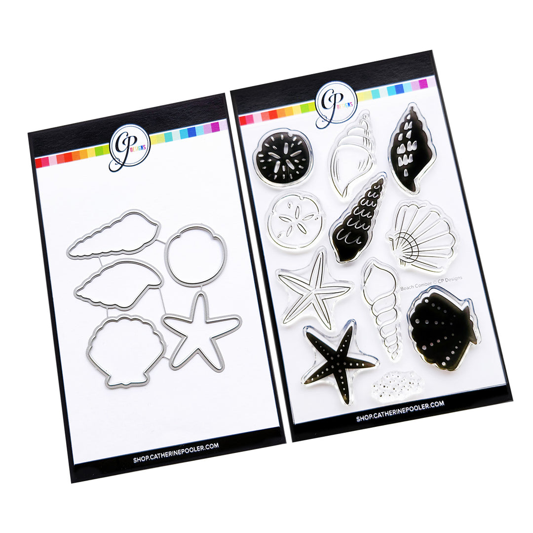 CPD Beach Comber Stamp & Die Set CPD Beach Comber Stamp & Die Set