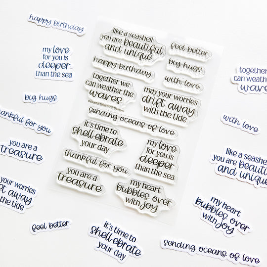 Beautiful Seas Sentiments Stamp Set