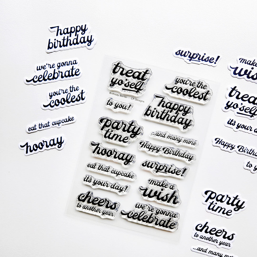 Birthday Banter Sentiments Stamp Set – Catherine Pooler Designs