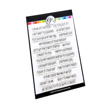 CPD Birthday One Liner Stamp Set