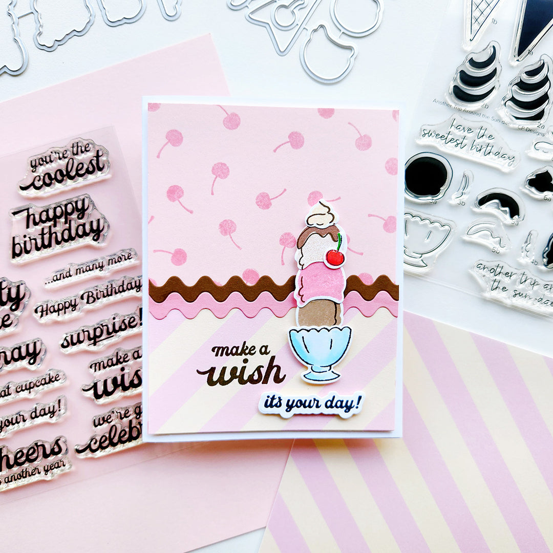 Another Trip Around the Sun-dae Stamp & Die Bundle