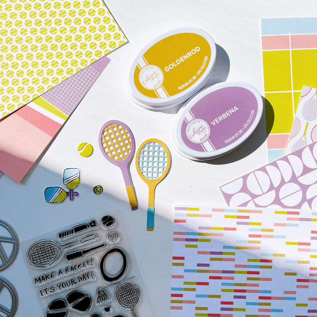 Paper Make Mini Racket Make a Racket Stamp Set – Catherine Pooler Designs