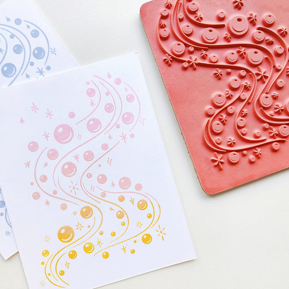 Blissful Bubbles Background Stamp
