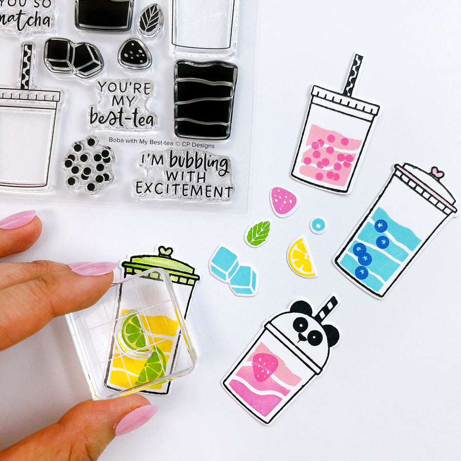 Boba with My Best-tea Stamp Set – Catherine Pooler Designs
