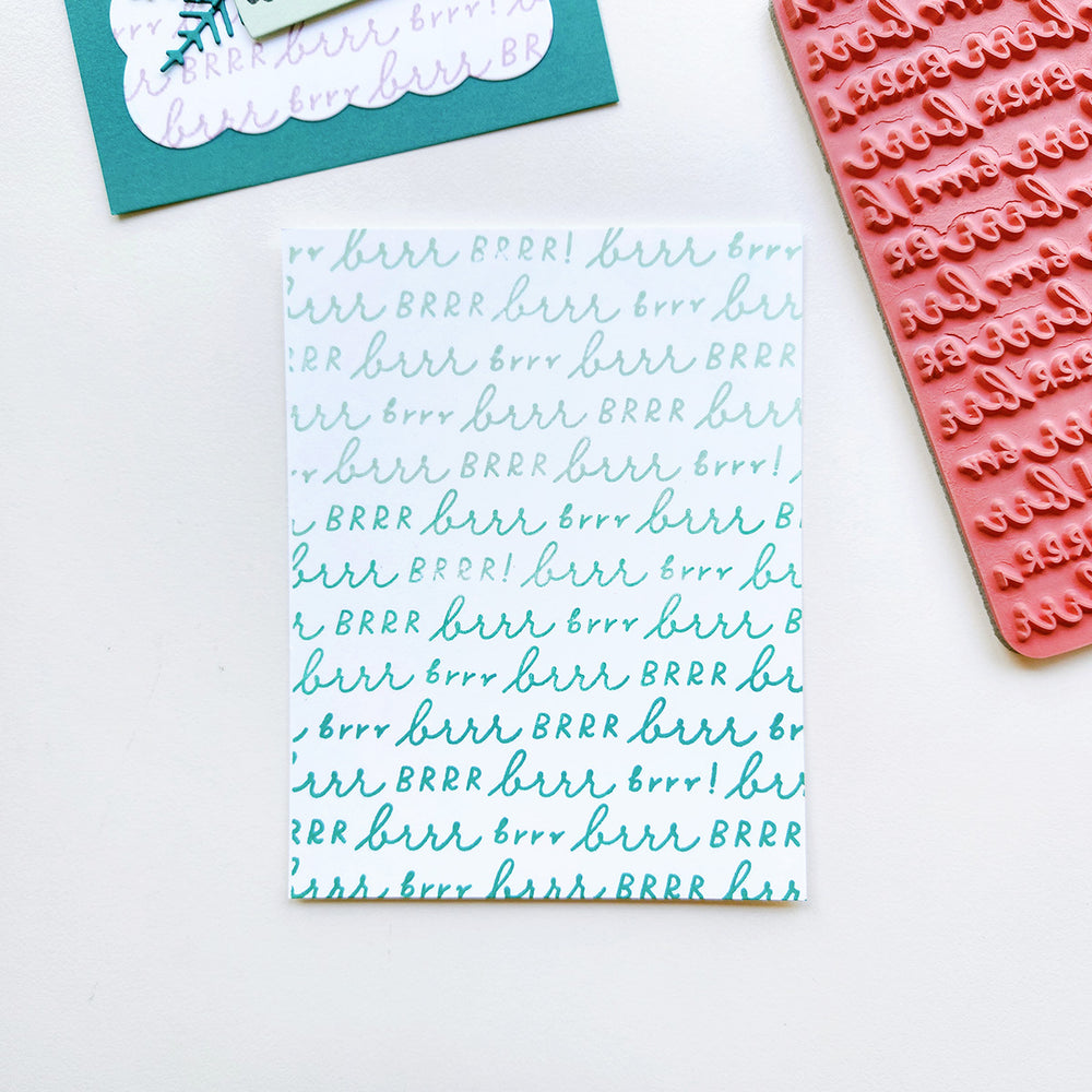 Brrrr! Background Stamp
