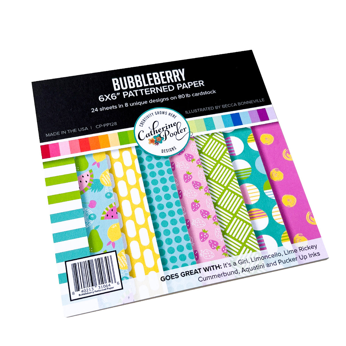 Bubbleberry Patterned Paper – Catherine Pooler Designs