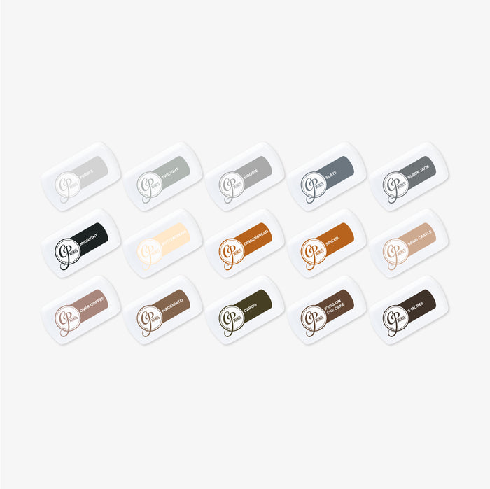 Neutrals Ink Collection: Mini Ink Pad Bundle 15 colors