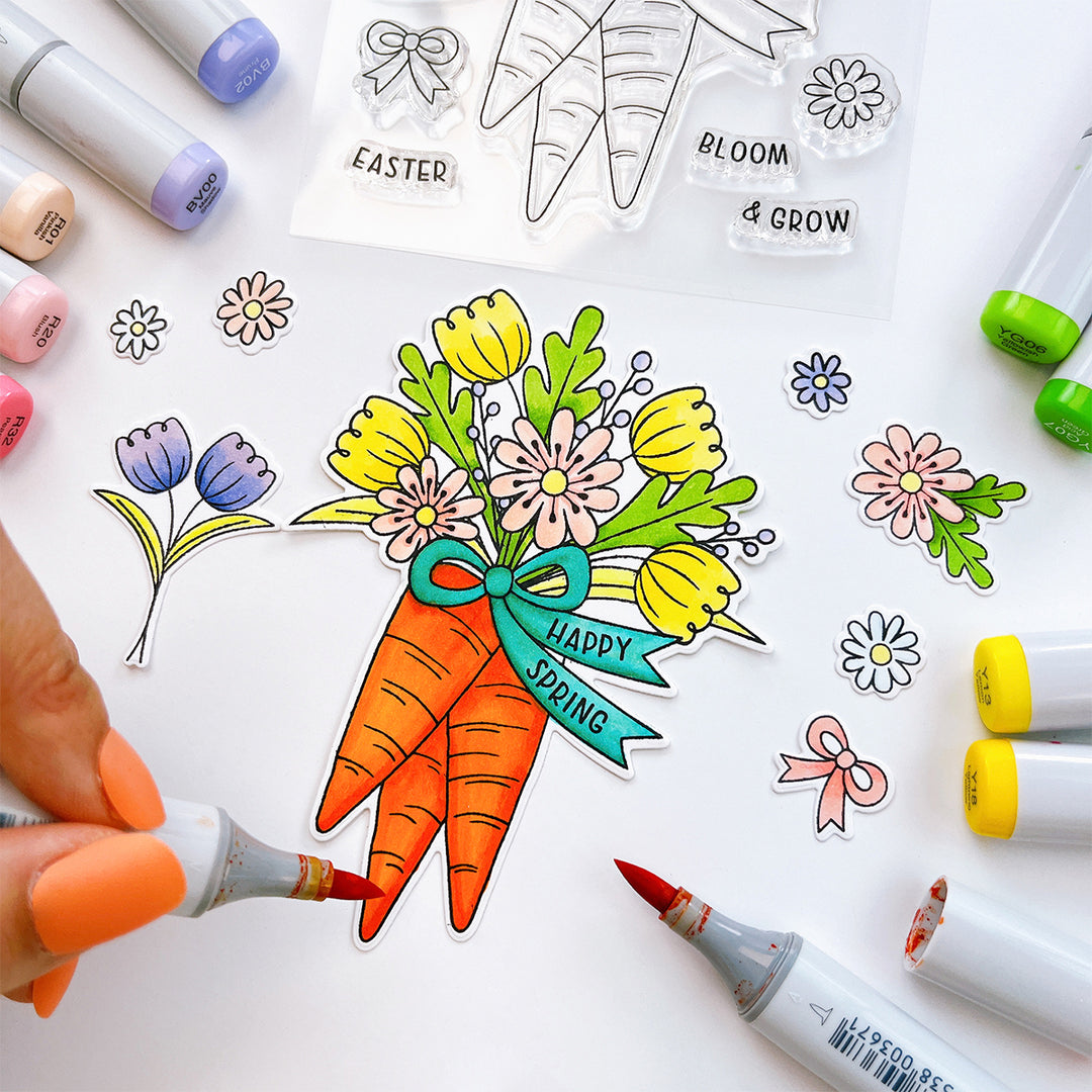 Carrot Bouquet Stamp Set