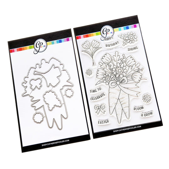 Carrot Bouquet Stamp & Die Bundle