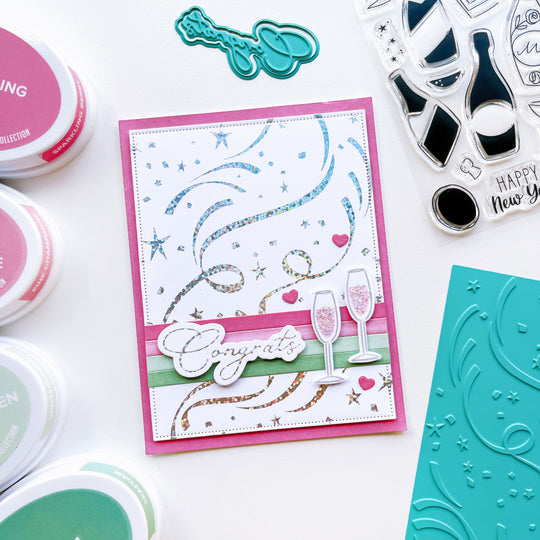 Hooray for Confetti Hot Foil Plates
