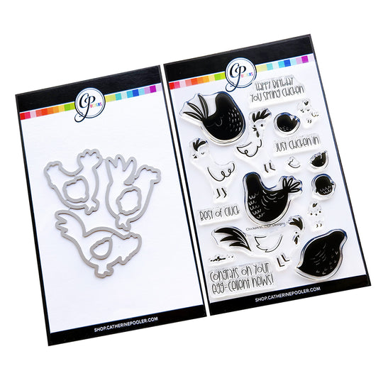 Chicken In Stamp & Die Bundle