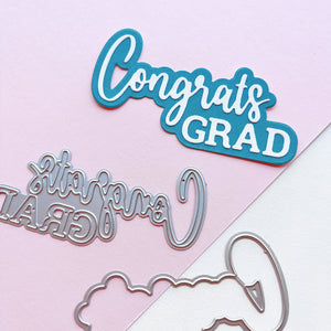 Congrats Grad Word Die