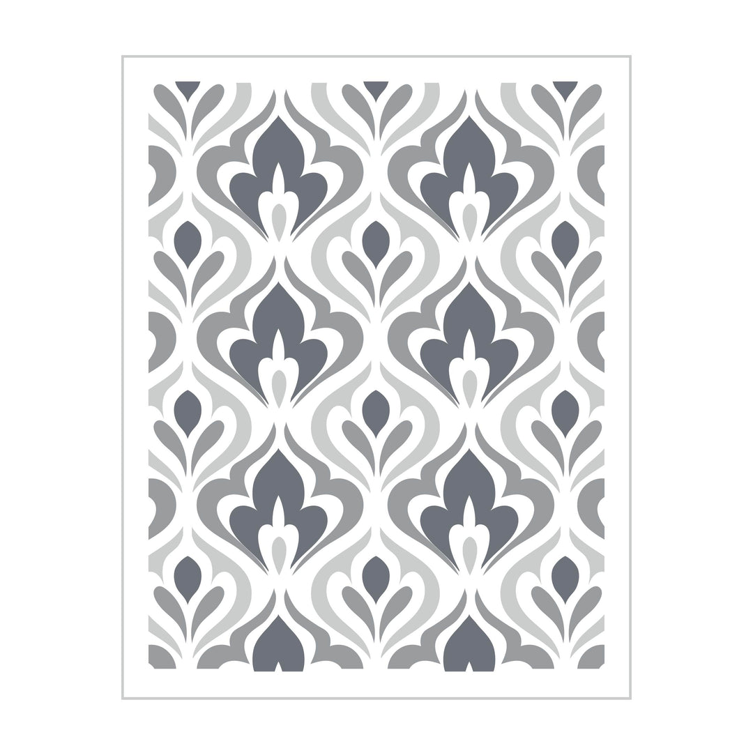 Dreamy Damask Layered Stencils