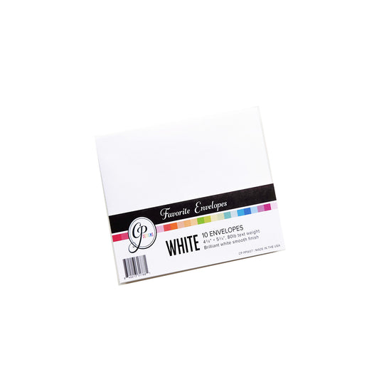 Envelopes:  White