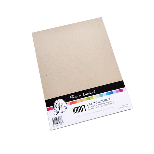 Favorite Cardstock: Kraft 8.5" x 11"