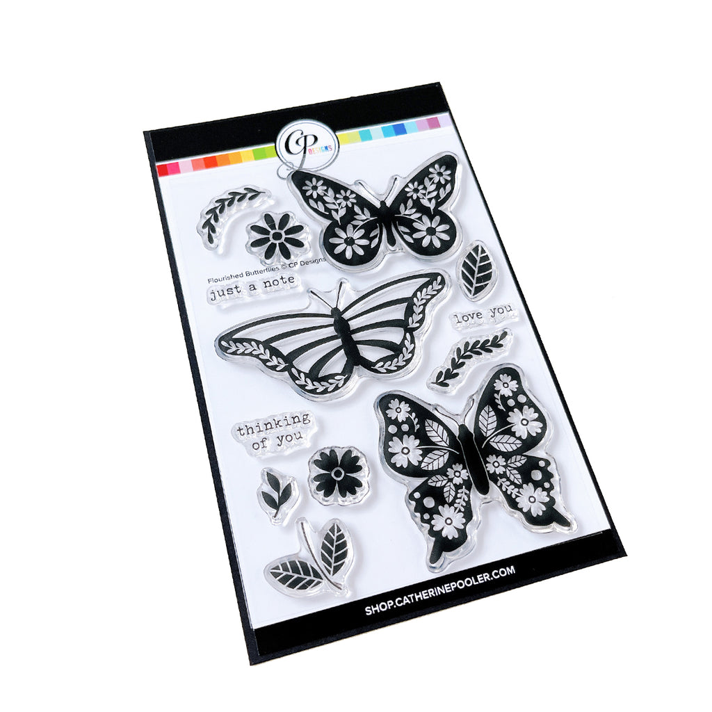 FlourishedButterfliesStampSet_