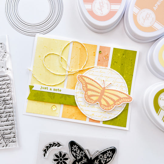 Flourished Butterflies Stamp Set