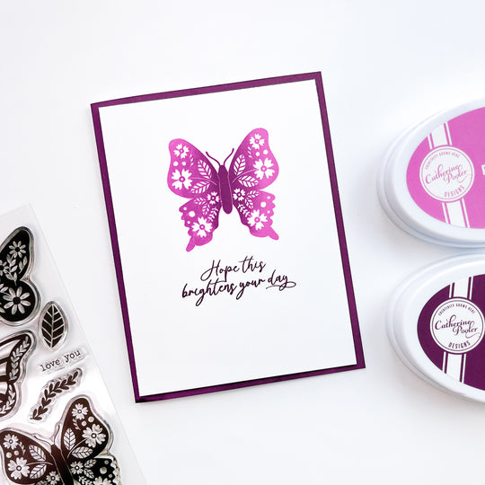 Flourished Butterflies Stamp Set