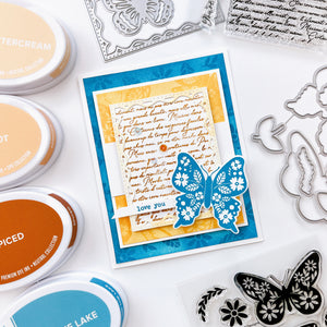 Flourished Butterflies Stamp Set