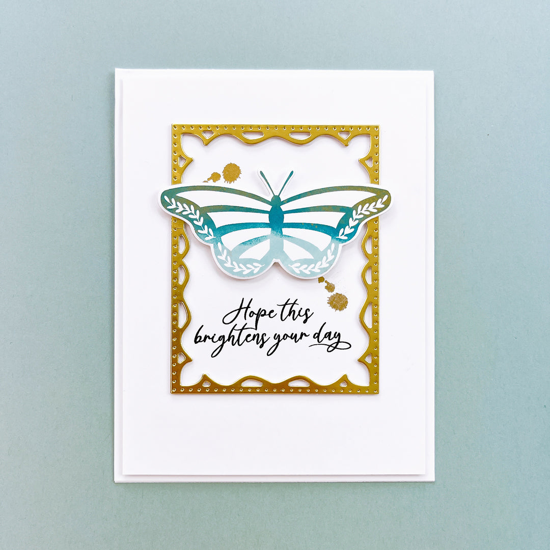 Flourished Butterflies Stamp Set