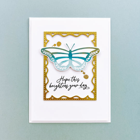 Flourished Butterflies Stamp Set