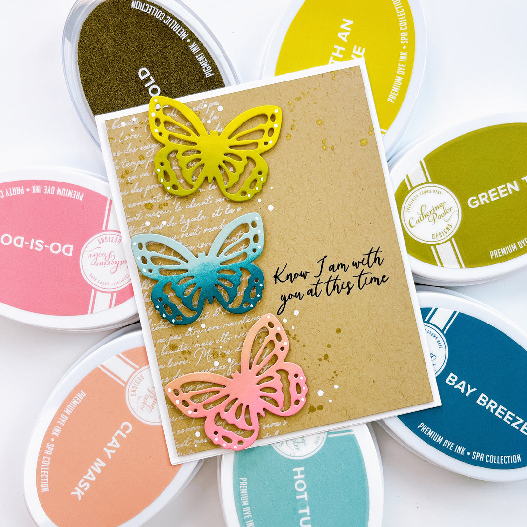 Flourished Butterflies Stamp Set