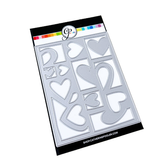 Fold-n-Cut Hearts Cover Plate Die