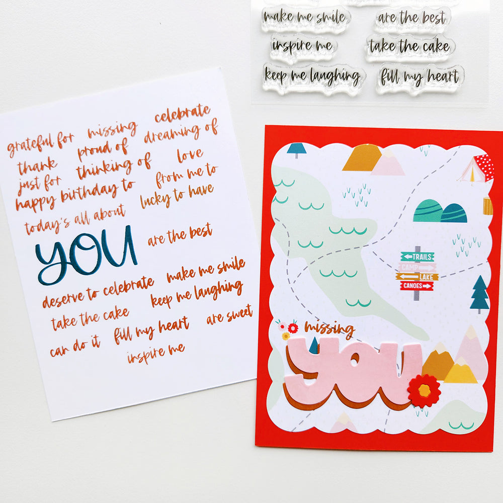 From Me to You Sentiments Stamp Set