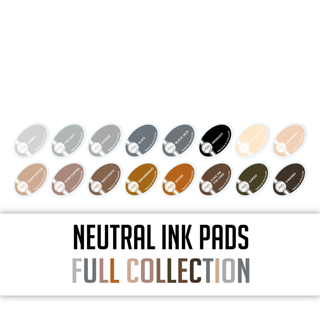 Neutrals Ink Collection: Ink Pad Bundle 17 colors