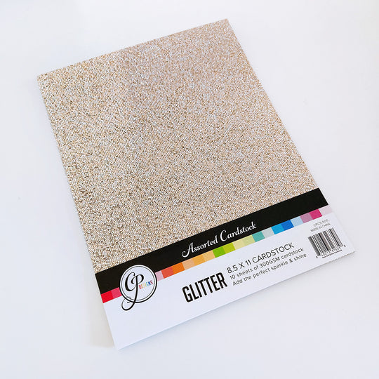Glitter Cardstock: Assorted 8.5" x 11"