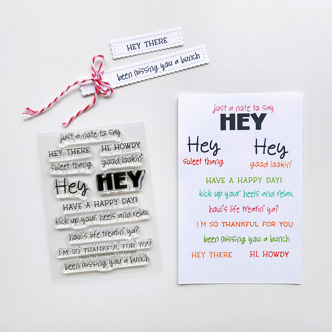 Happy Hey Sentiments Stamp Set