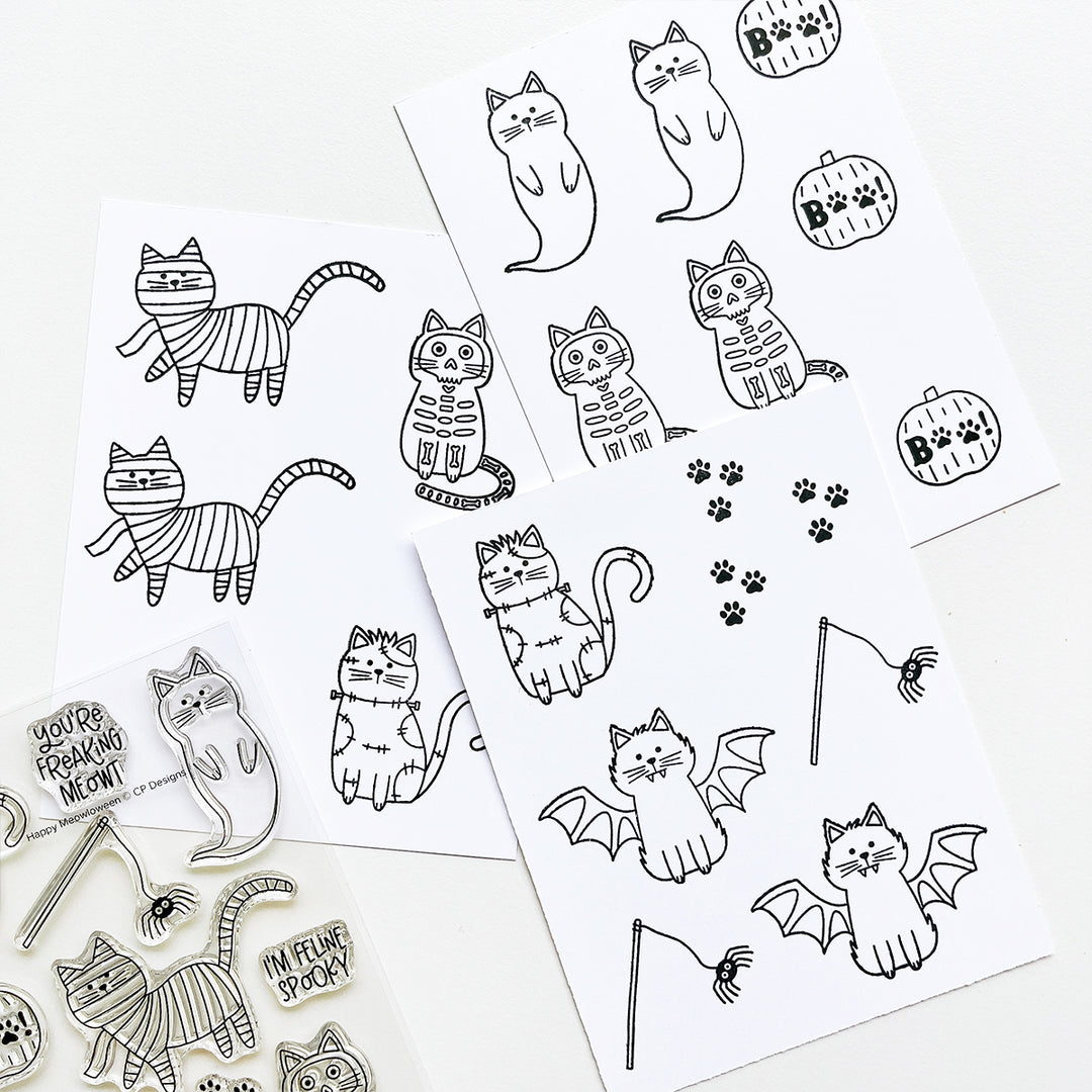 Happy Meowloween Stamp Set