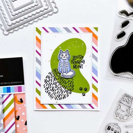 Feline Spooky Patterned Paper