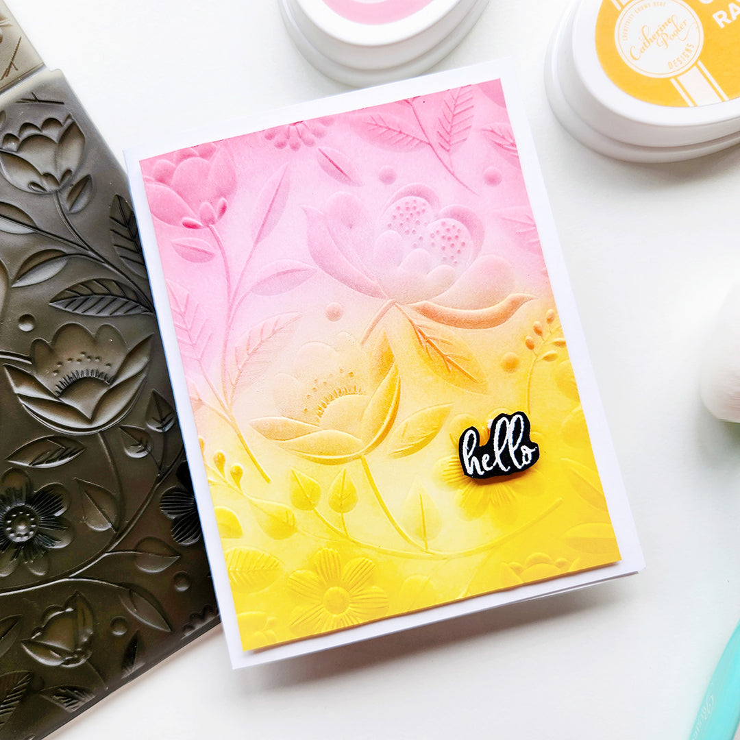 Happy Garden 3-D Textured Impressions Embossing Folder