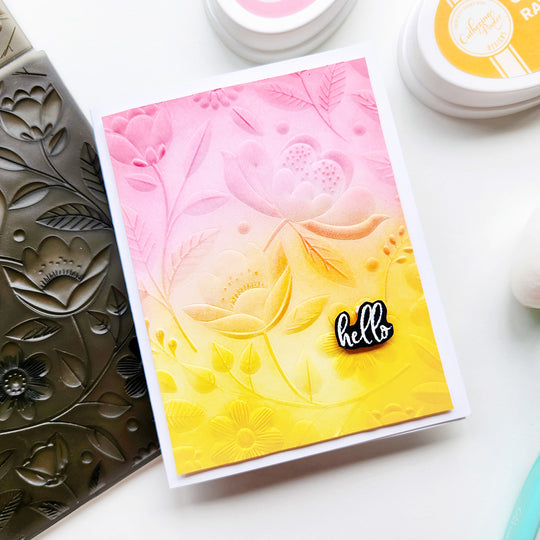 Happy Garden 3-D Textured Impressions Embossing Folder