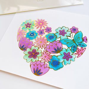 Hearts Aflutter Layered Stencils