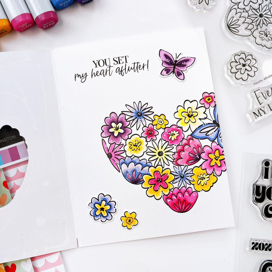 Hearts Aflutter Stamp Set