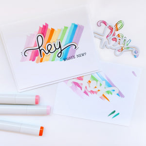 Hey, Hey, Hey Sentiments Stamp Set