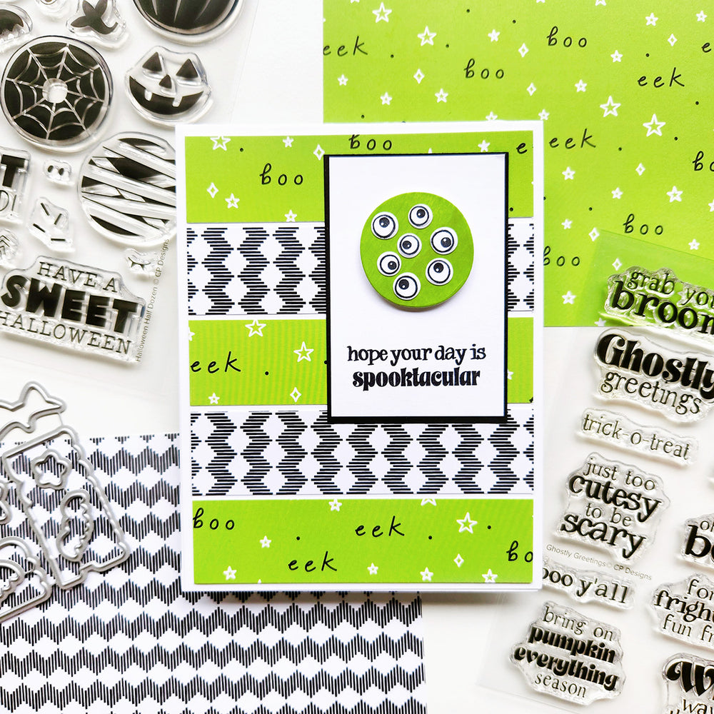 Ghostly Greeting Sentiments Stamp & Die Bundle