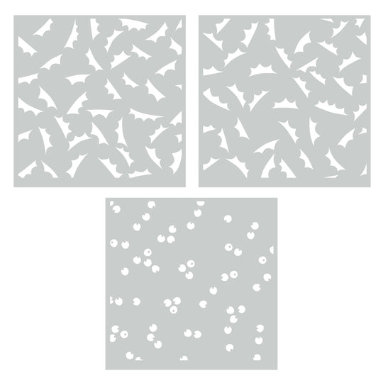 Holly & Berries Layered Stencils