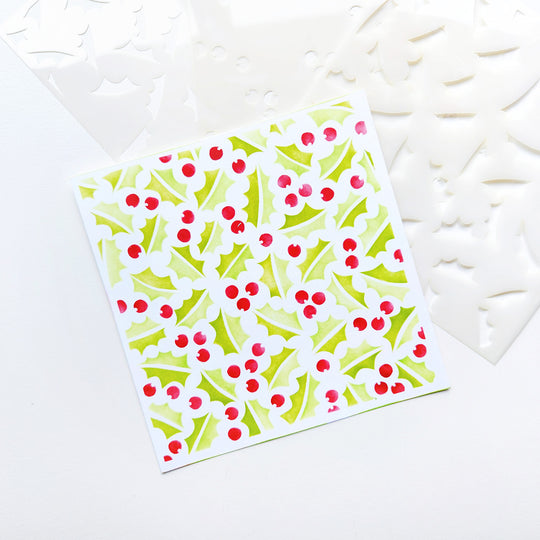 Holly & Berries Layered Stencils