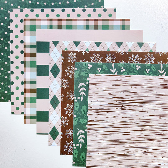 Holly & Birch Patterned Paper