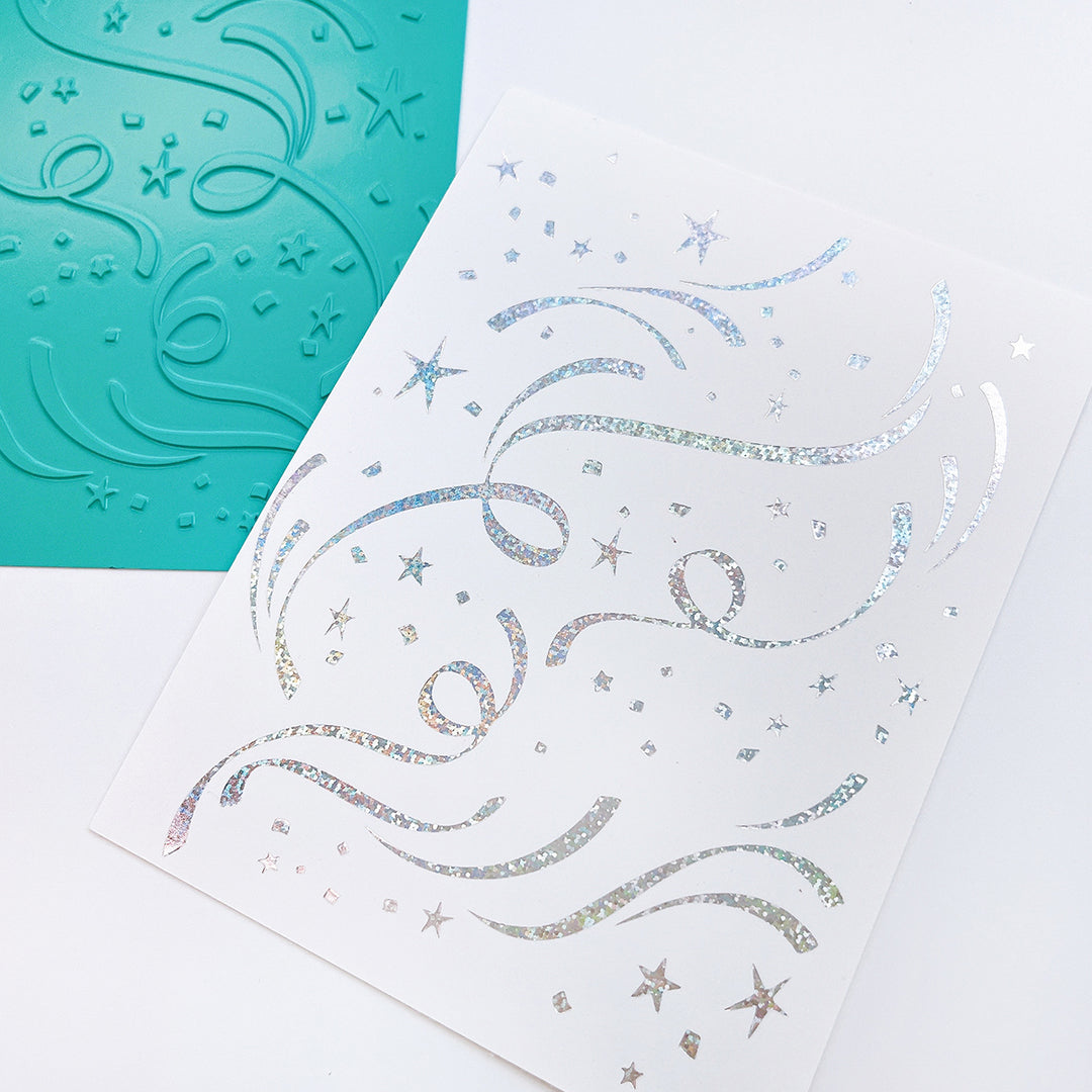 Hooray for Confetti Hot Foil Plates