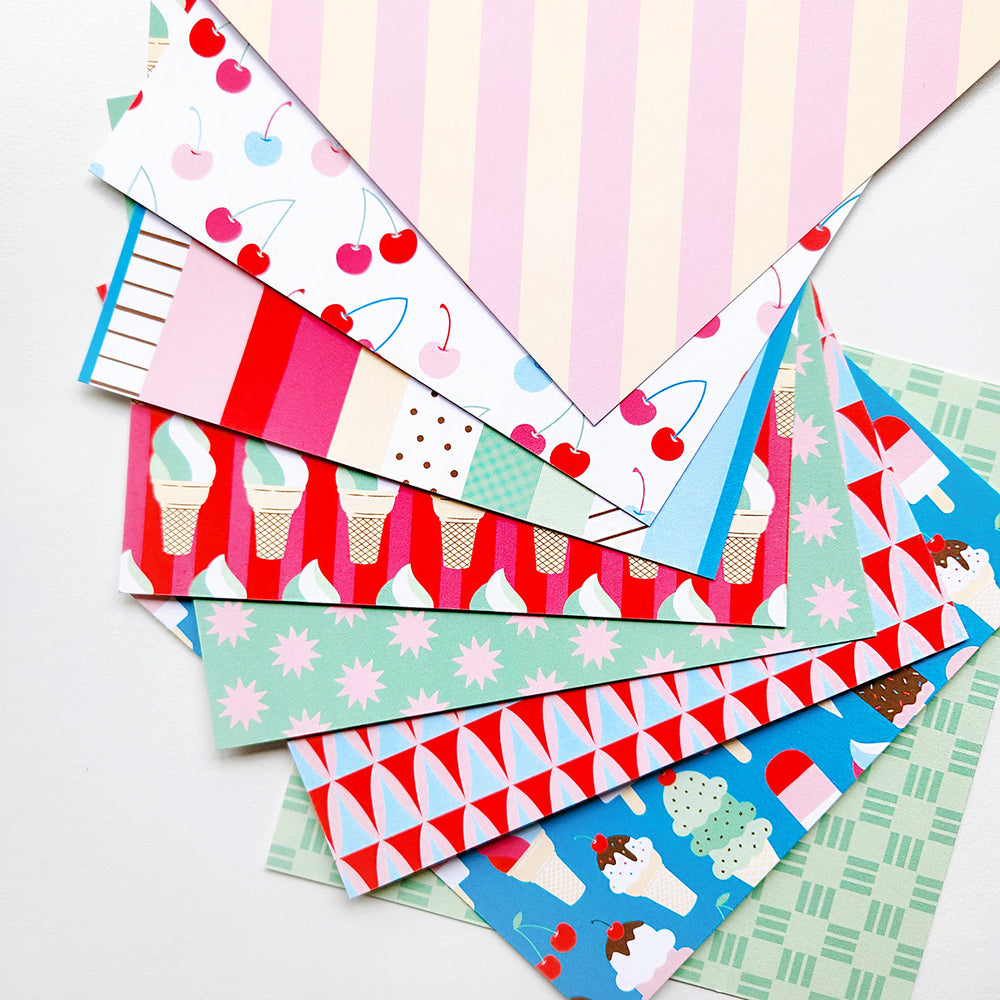 I Scream, You Scream Patterned Paper