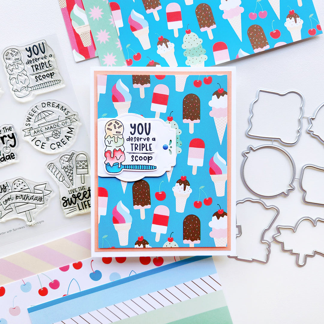 I Scream, You Scream Patterned Paper