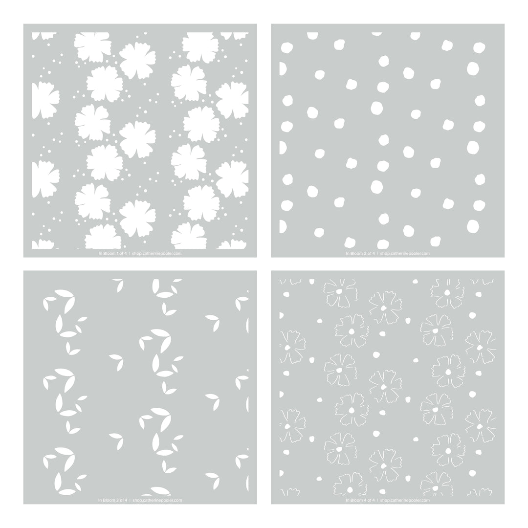 In Bloom Layered Stencils