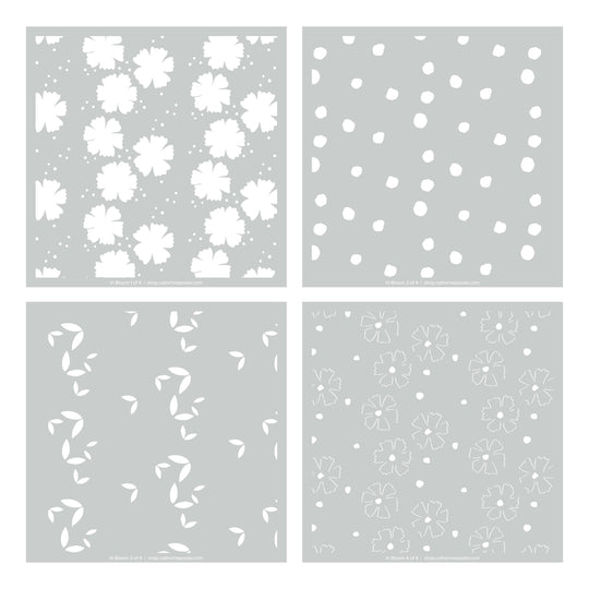 In Bloom Layered Stencils
